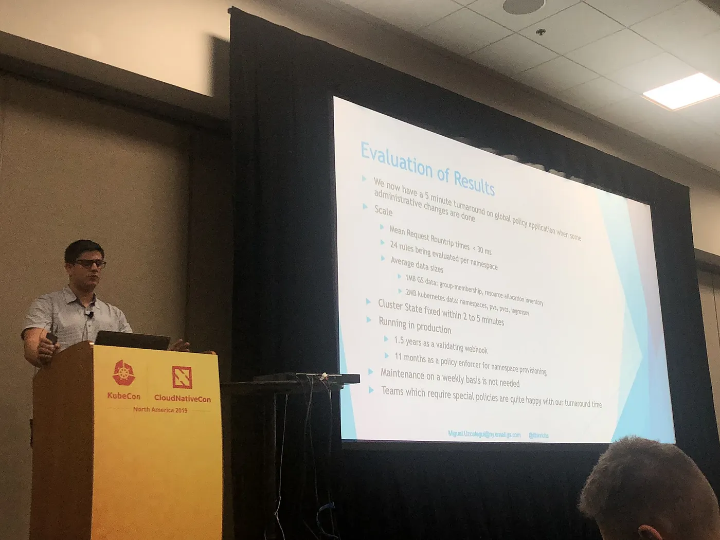 Miguel shares results from running the OPA in production for over a year.